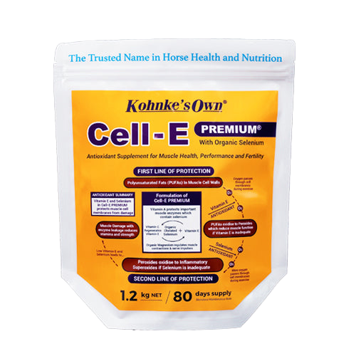 Kohnke's Own Cell-E Premium horse vitamin E supplement 1.2kg pack