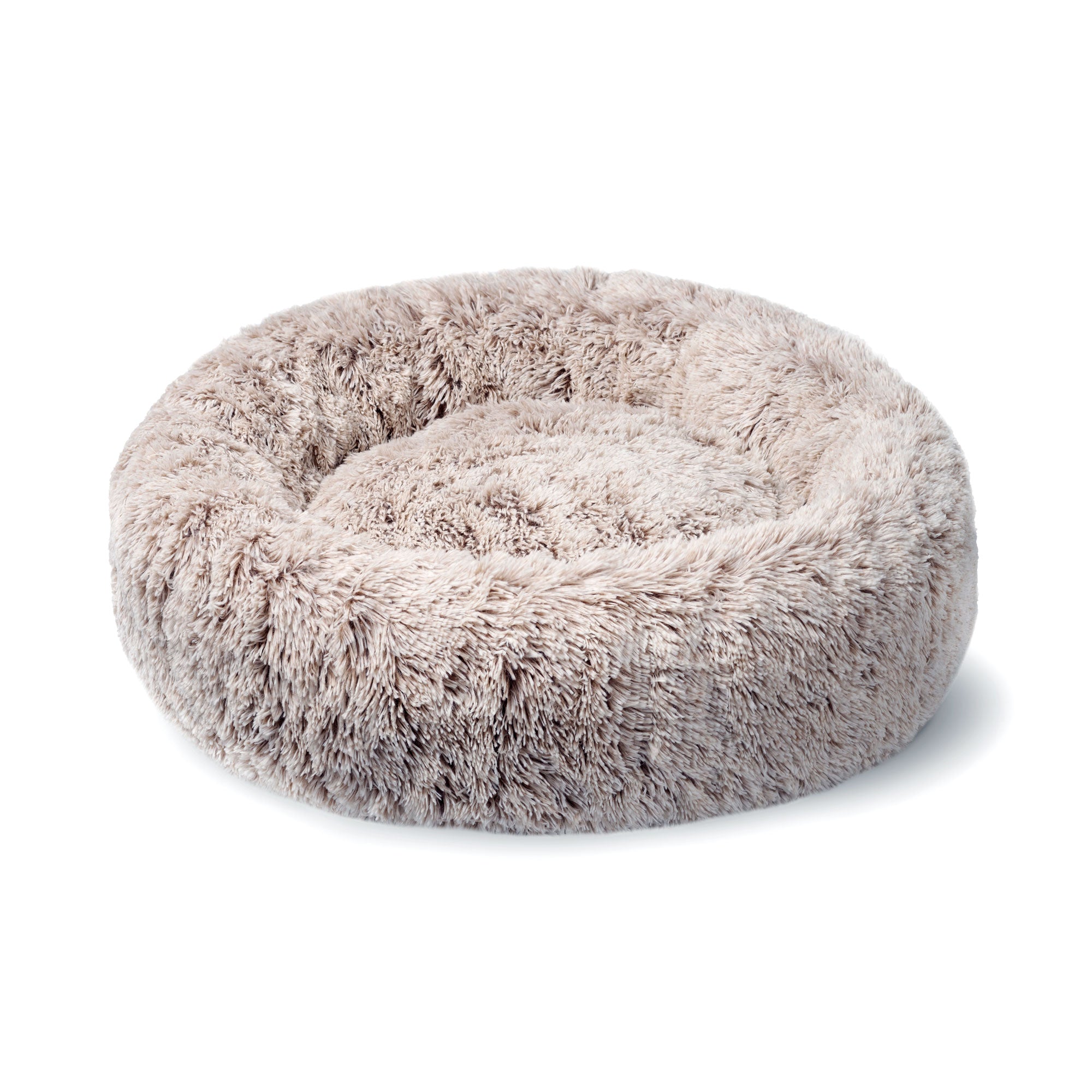 Superior Pet Goods Curl Up Cloud Calming Dog Bed in Sable