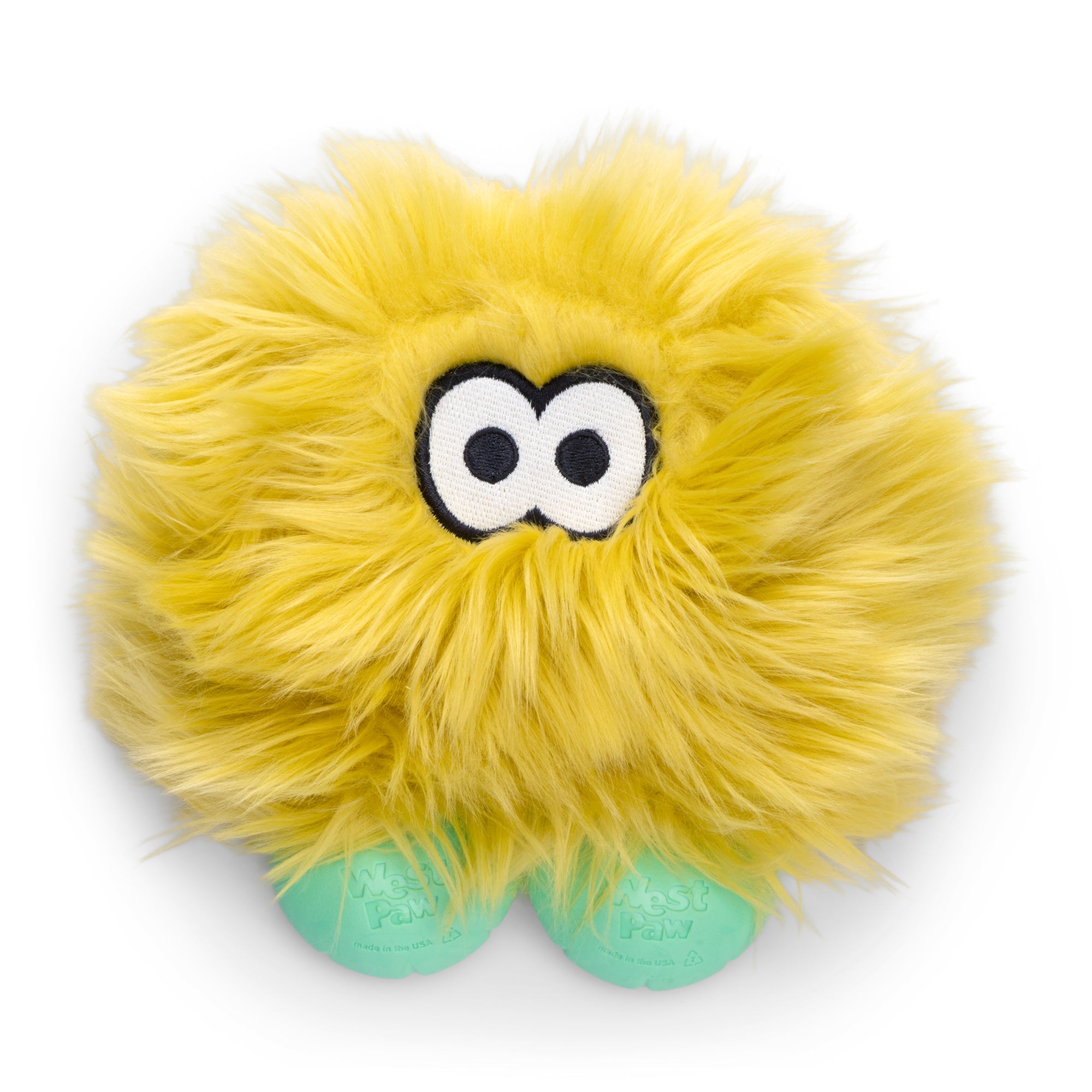 West Paw Rowdie Tough Plush Dog Toys Rolf - Citrus