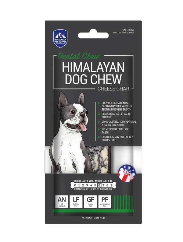 Himalayan Dog Chew - Cheese-Char - Medium | PeekAPaw Pet Supplies