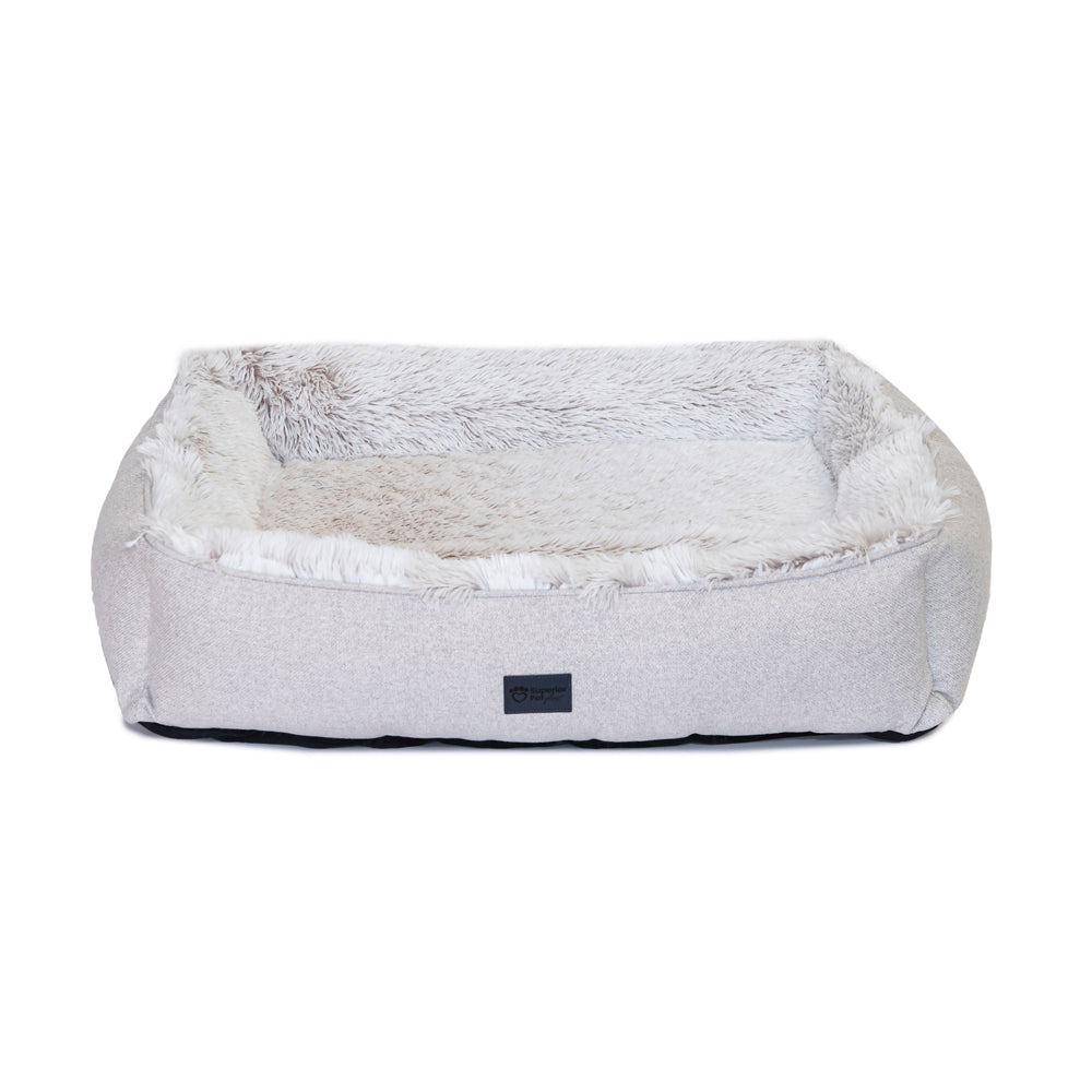Superior Pet Goods Lounger Dog Bed in Aspen Faux Fur