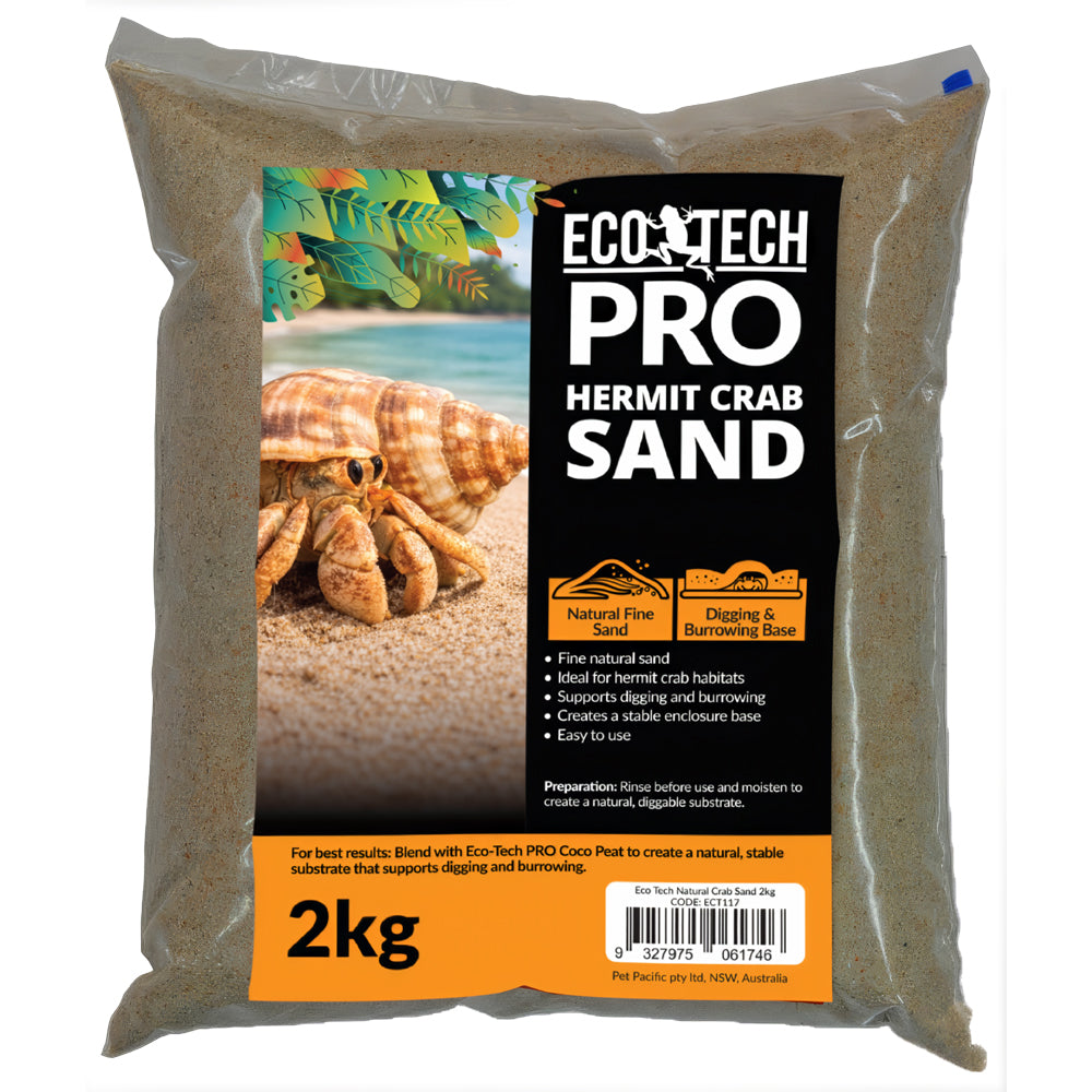 Eco Tech Hermit Crab Sand 2kg | PeekAPaw Pet Supplies