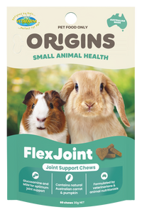 Vetafarm Origins FlexJoint Chews tub front of pack
