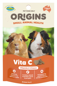 Vetafarm Origins Vita-C Chews tub front of pack
