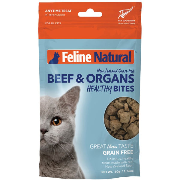 Feline Natural Treats Beef & Organs Healthy Bites