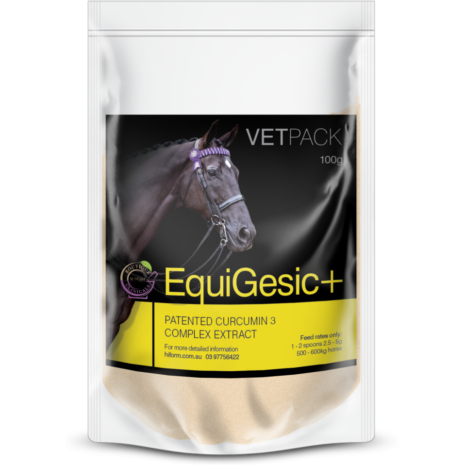 Hi Form EquiGesic Plus 100g sachet label
