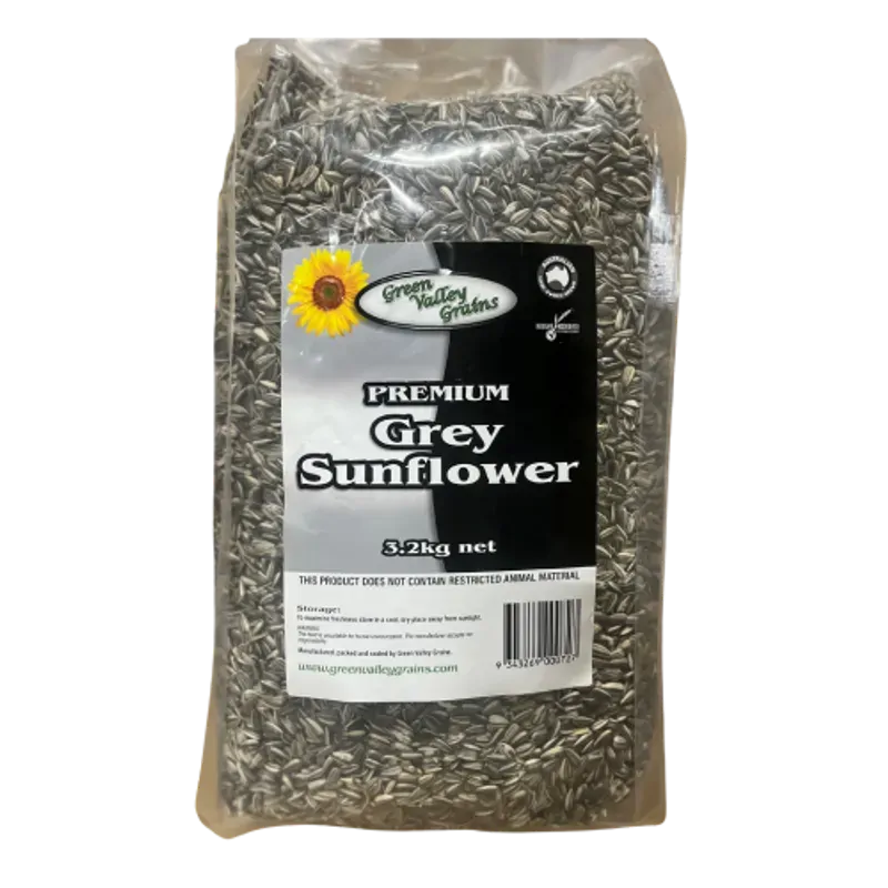 Green Valley Grey Sunflower Seed Animal Feed 3.2kg pack