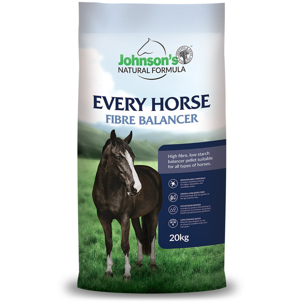 Johnsons Natural Formula Every Horse Fibre Balancer Horse Feed front of pack