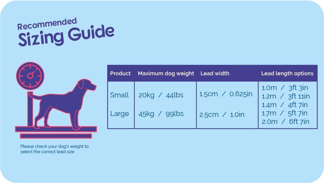 Halti Double Ended Lead size guide – Small and Large | PeekAPaw