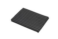 Superior Pet Goods Pinstripe Dog Bed Cover laid flat, folded corner showing the pinstripe weave