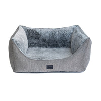 Superior Pet Goods High Side Hideout Ortho Dog Bed in Artic Faux Fur