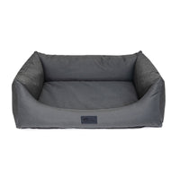 Superior Pet Goods High Side Hideout Ortho Dog Bed in Jungle Grey ripstop
