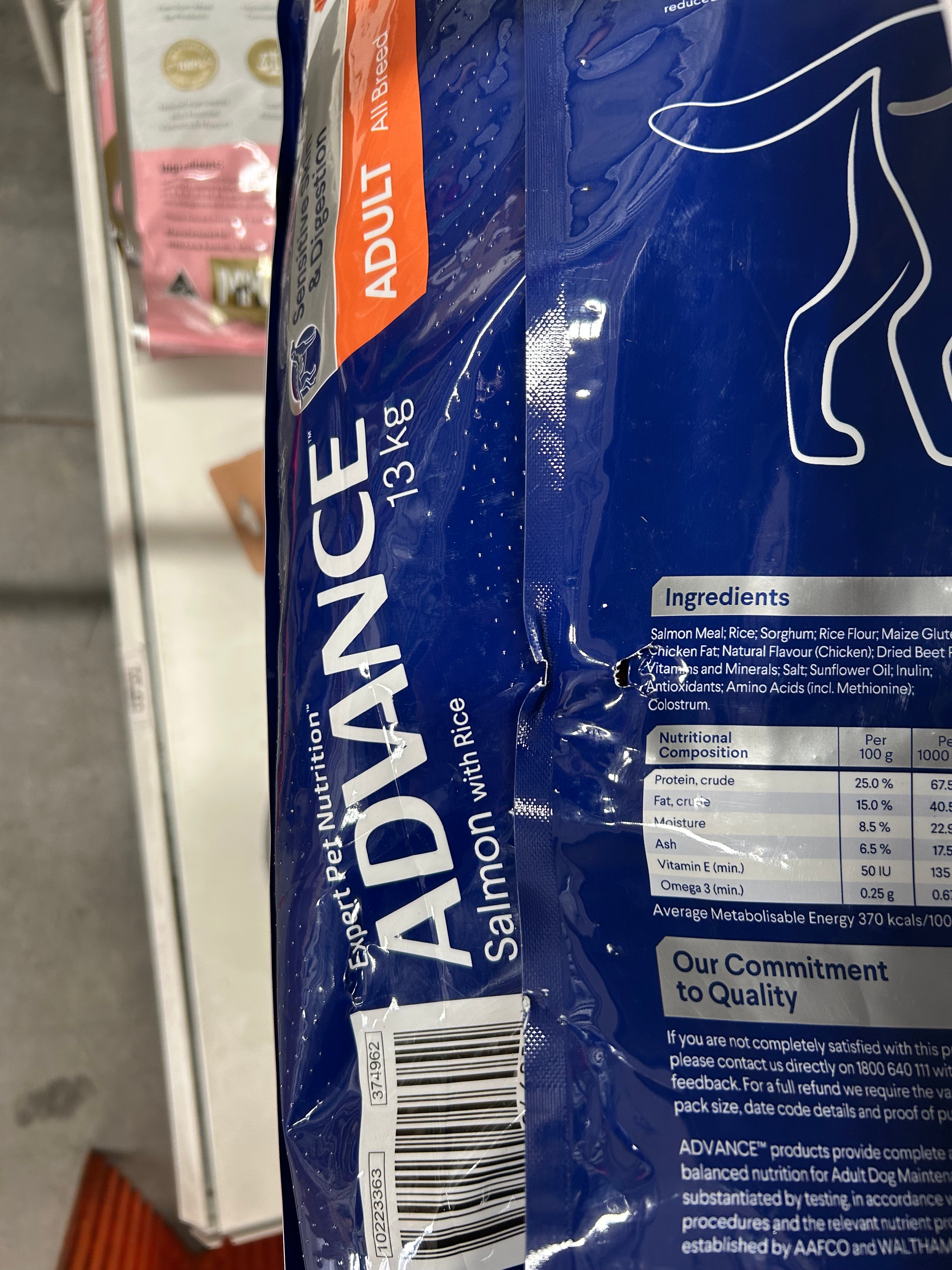 ADVANCE Sensitive Skin & Digestion Adult Dry Dog Food Salmon with Rice