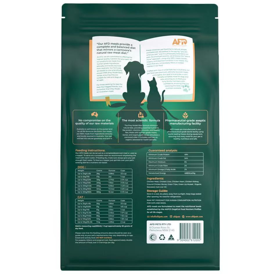 Australian Freeze Dried Raw Chicken Pet Food for Dogs & Cats