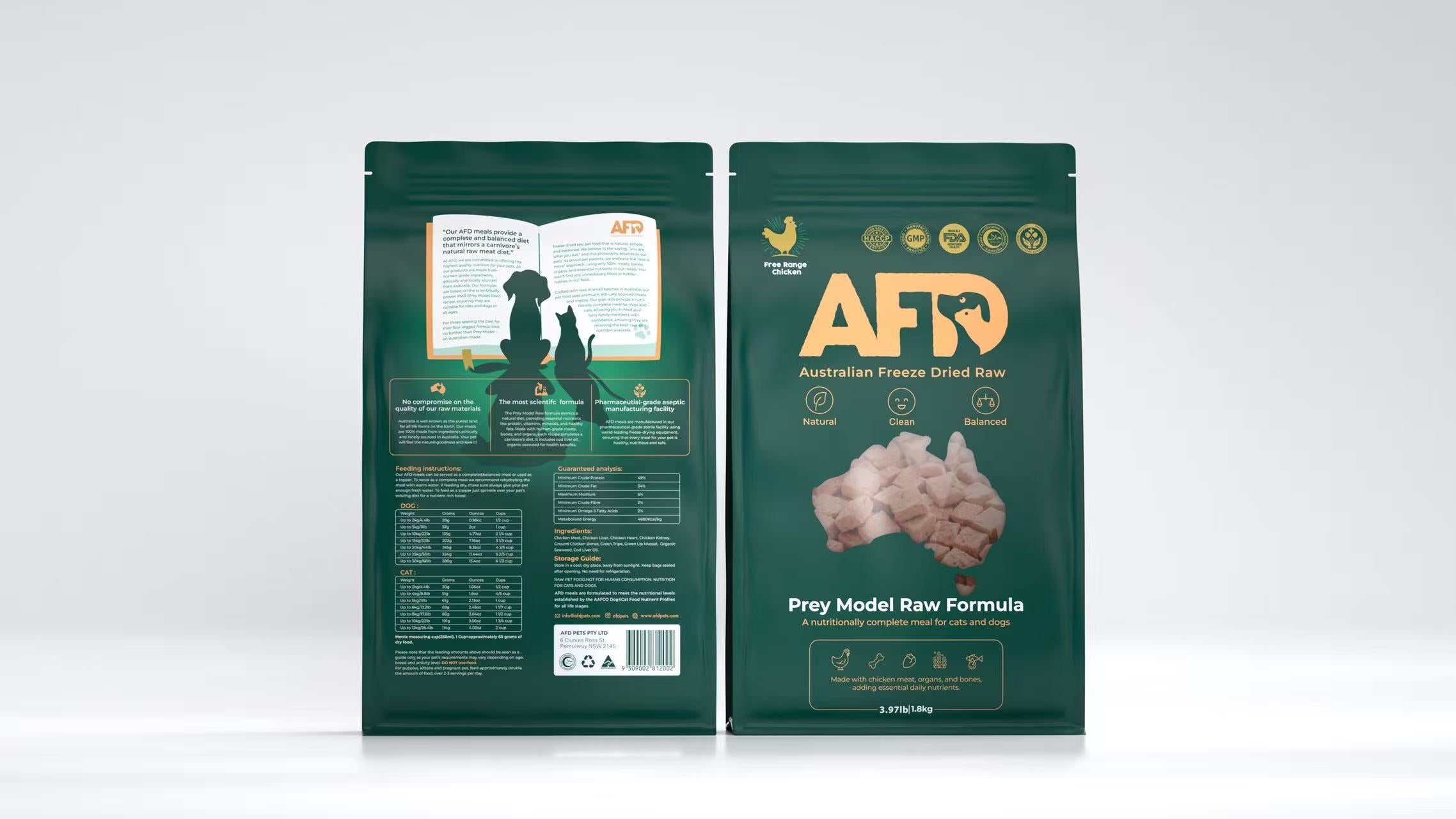 Australian Freeze Dried Raw Chicken Pet Food for Dogs & Cats