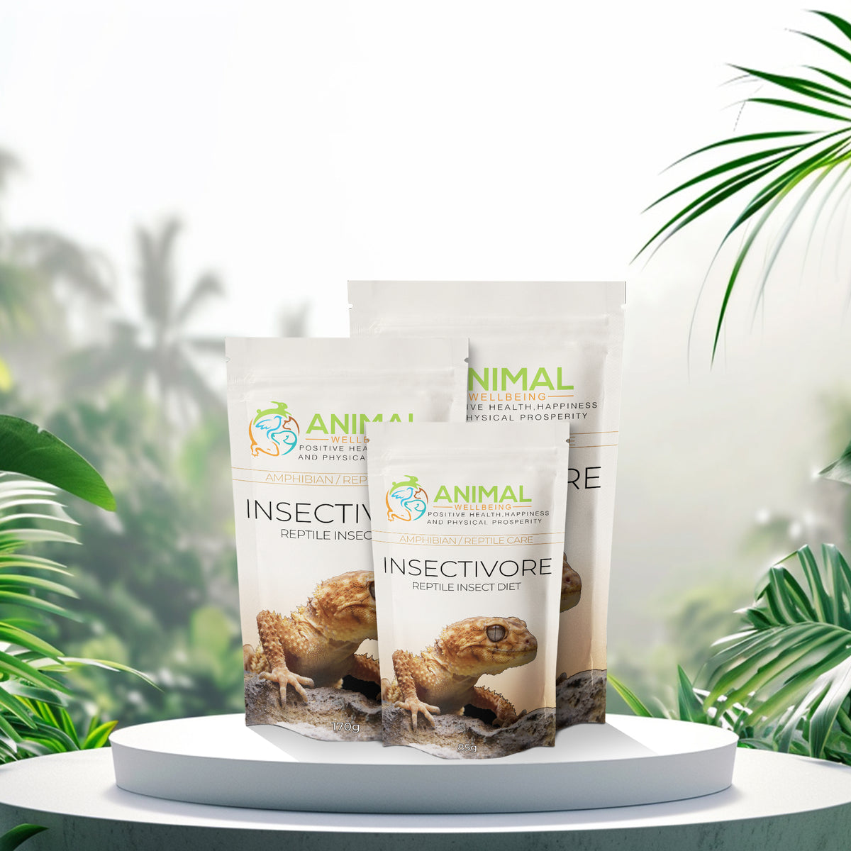 Animal Wellbeing Insectivore Reptile Diet tubs, 85g and 170g