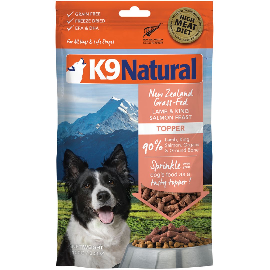 K9 Natural Freeze Dried Lamb & King Salmon Feast Topper