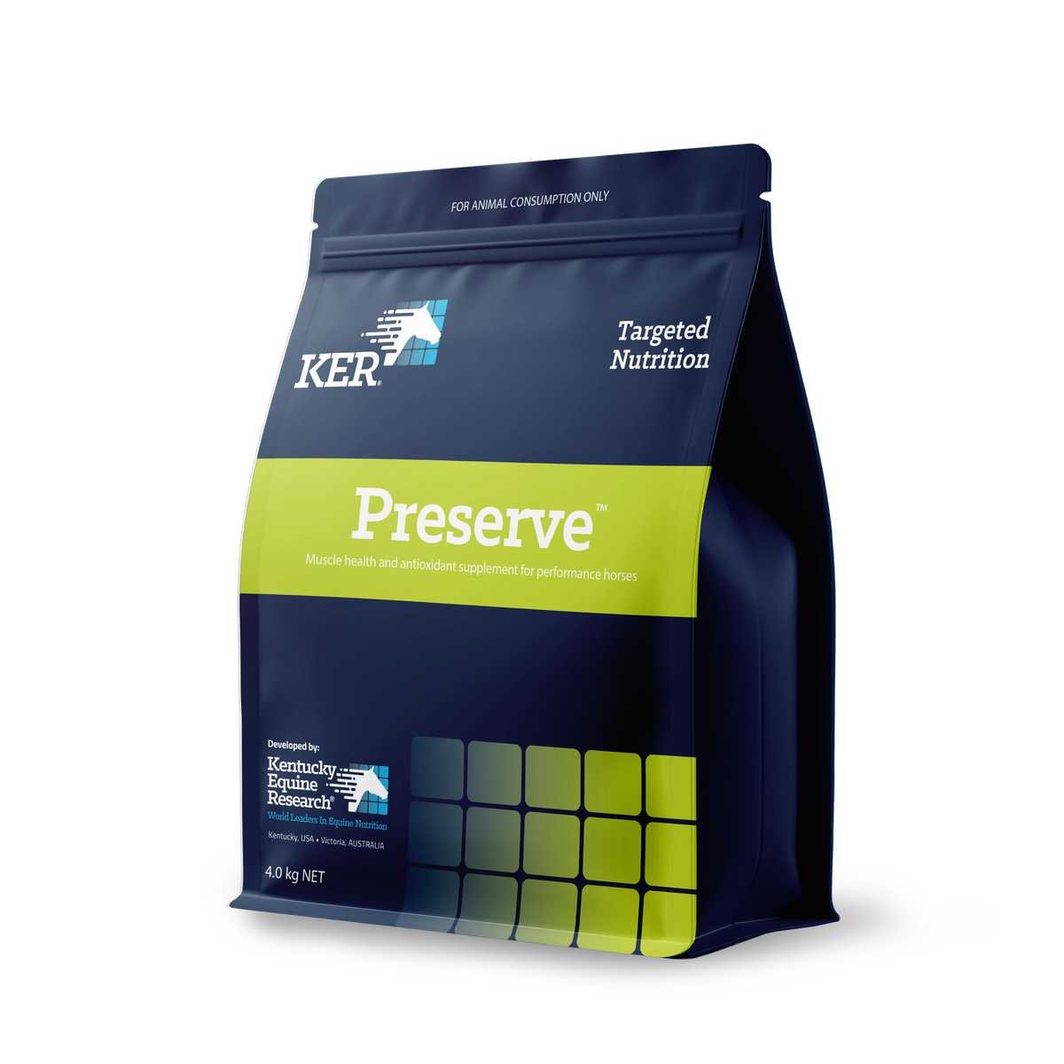 KER Preserve 4kg bucket, antioxidant and muscle health supplement for horses