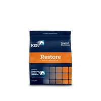 KER Restore 2kg pack, electrolyte replacer matched to horse sweat