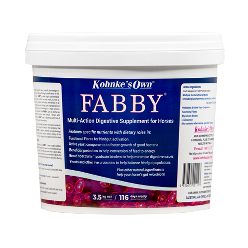 Kohnke's Own FABBY horse probiotic 3.5kg pack