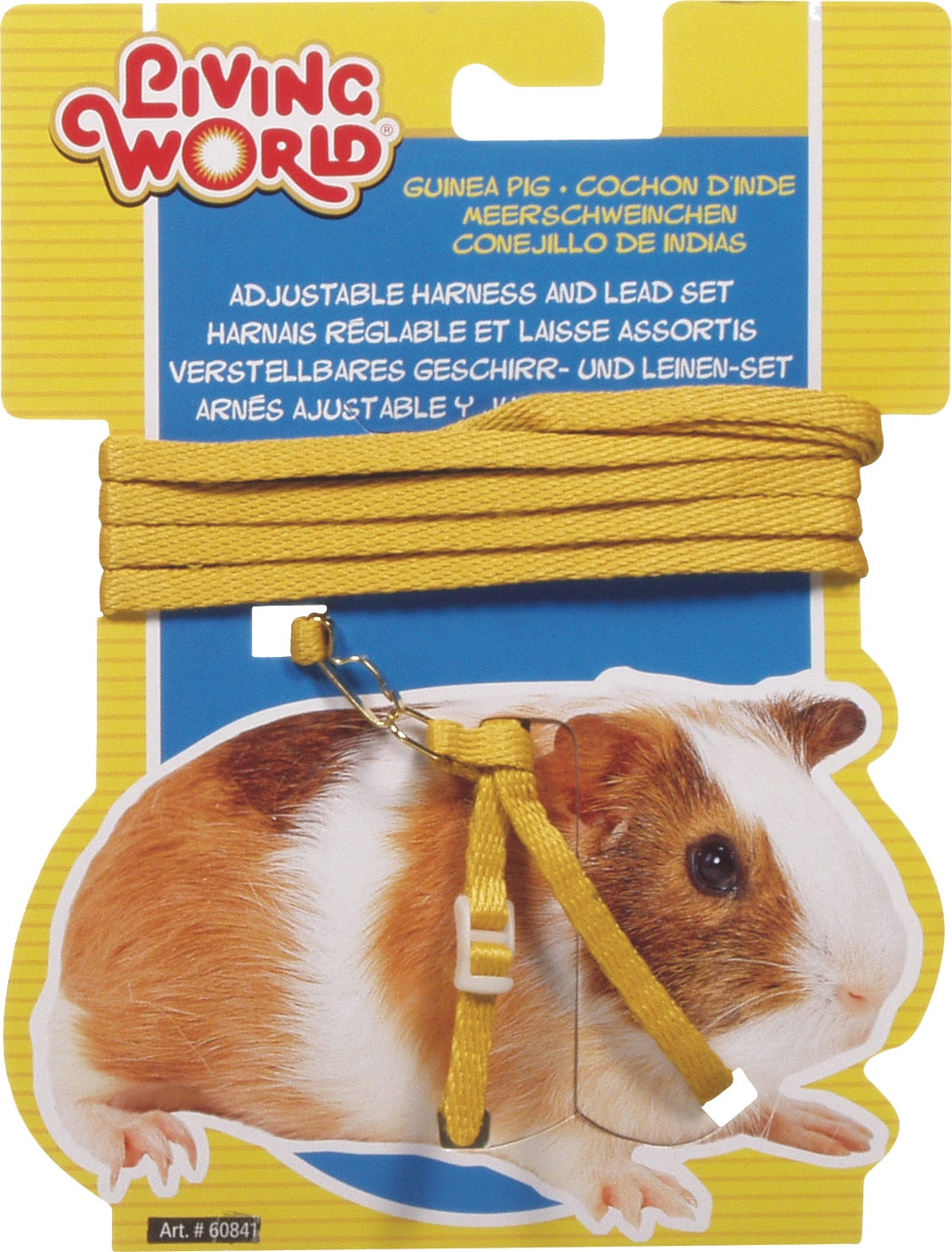 Living World Guinea Pig Harness and Lead Set - Yellow