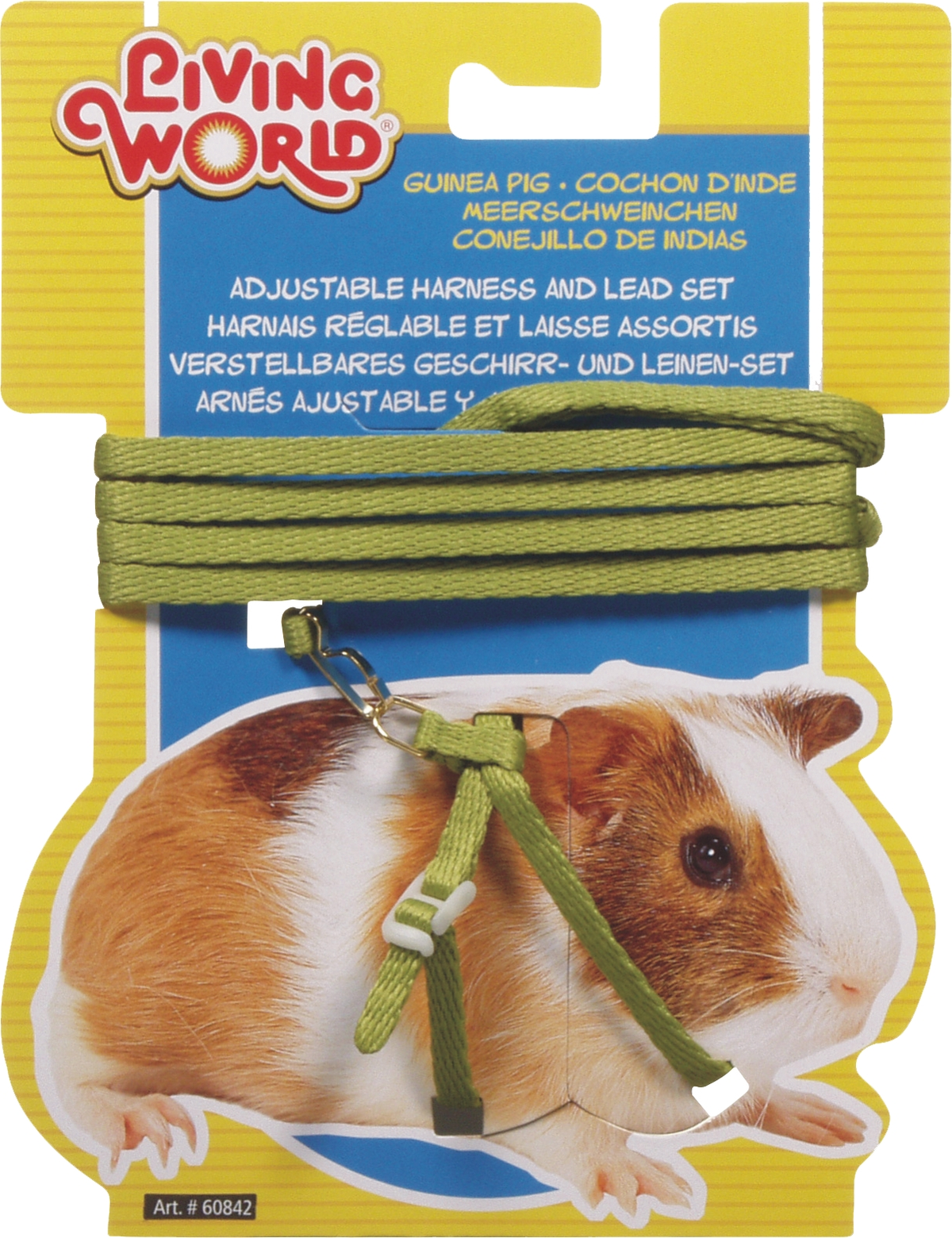 Living World Guinea Pig Harness and Lead Set - Green