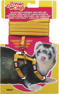 Living World Ferret Harness and Lead Set - Yellow