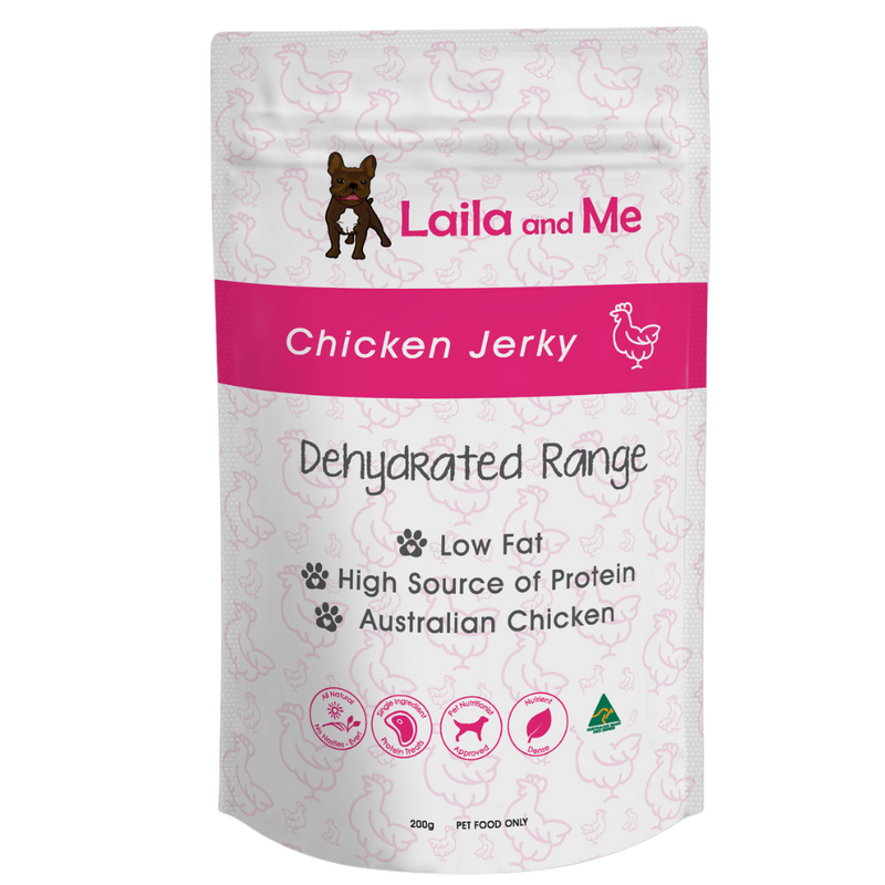 Laila & Me Dehydrated Range Dog Treats Chicken Jerky