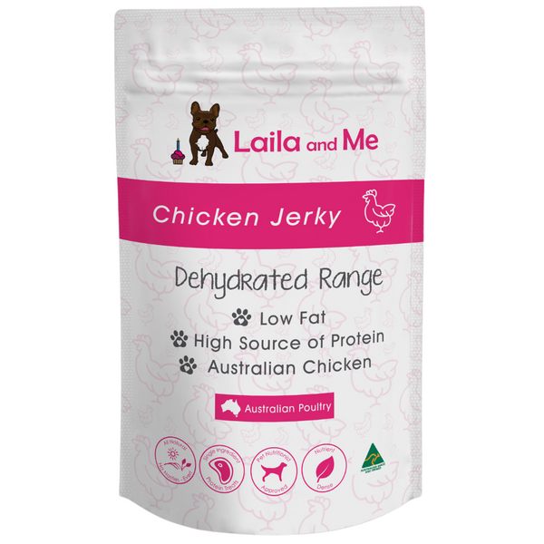 Laila & Me Dehydrated Range Dog Treats Chicken Jerky