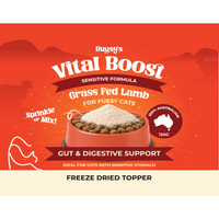 Bugsy's Vital Boost Sensitive Lamb Cat Food Topper 120g