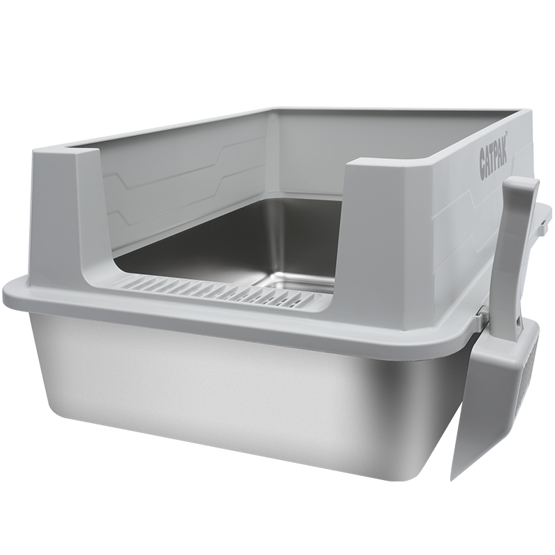 CatPak Large Stainless Steel Cat Litter Tray - view 2