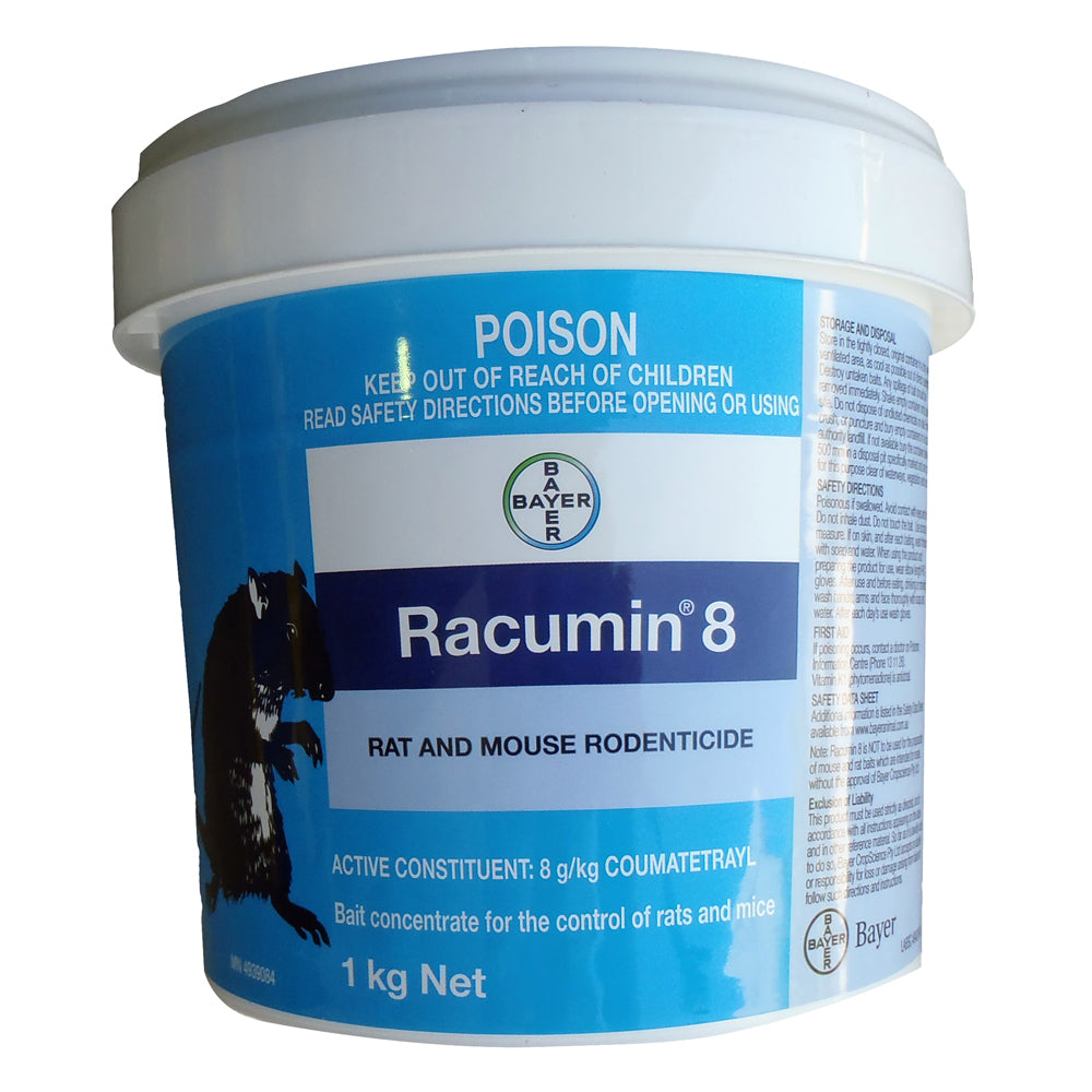 Racumin 8 Rat Mouse Tracking Powder front of pack