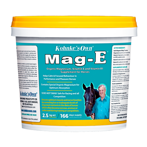 Kohnke's Own Mag-E horse calming supplement 2.5kg pack