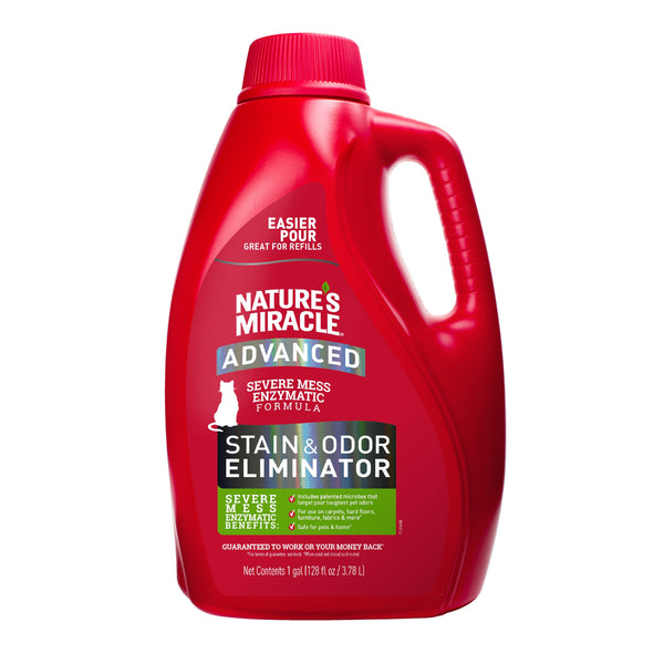Nature's Miracle Cat Advanced Stain & Odor Remover - 3.78L | PeekAPaw Pet Supplies