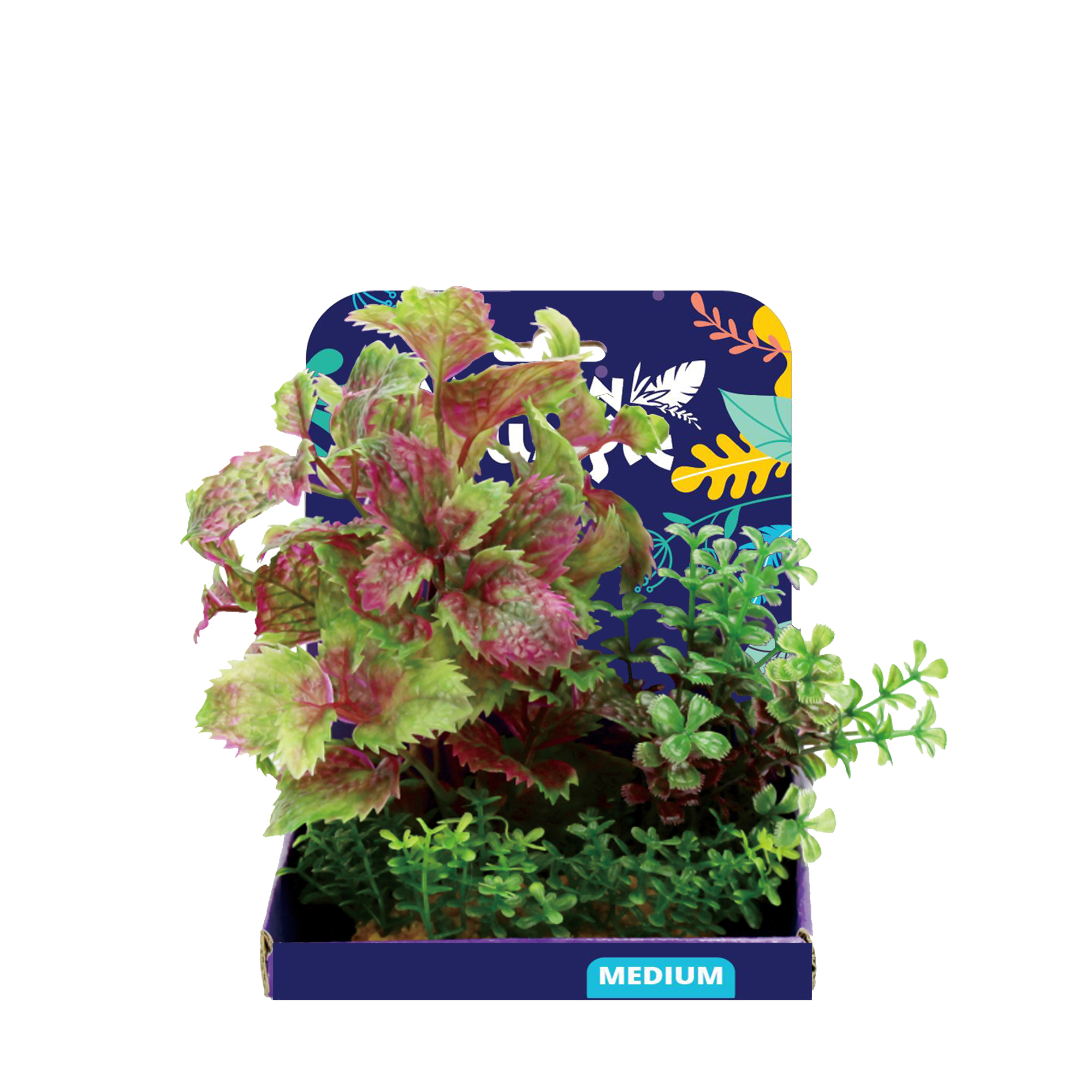 Amazon Jungle Flame Castella artificial aquarium plant stem, 15cm