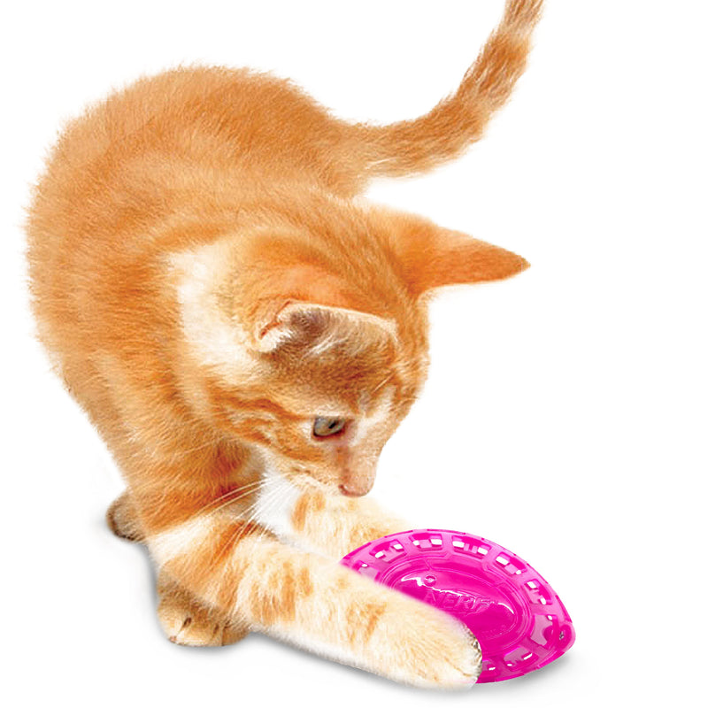 Nerf Cat Toy - Transparent PP Rattle Football 9cm 06