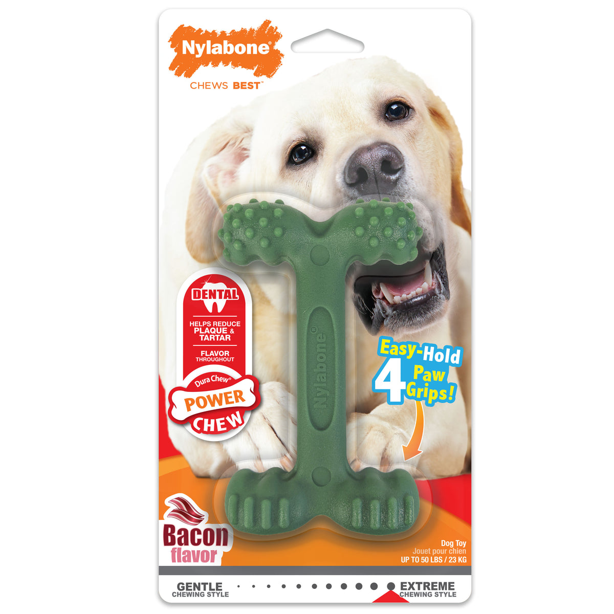 Nylabone Power Chew Easy-Hold Dog Dental Chew Toy - Large/Giant