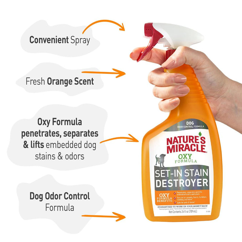 Nature's Miracle Cat Set In Stain Odor Destroyer Oxy Formula | PeekAPaw Pet Supplies