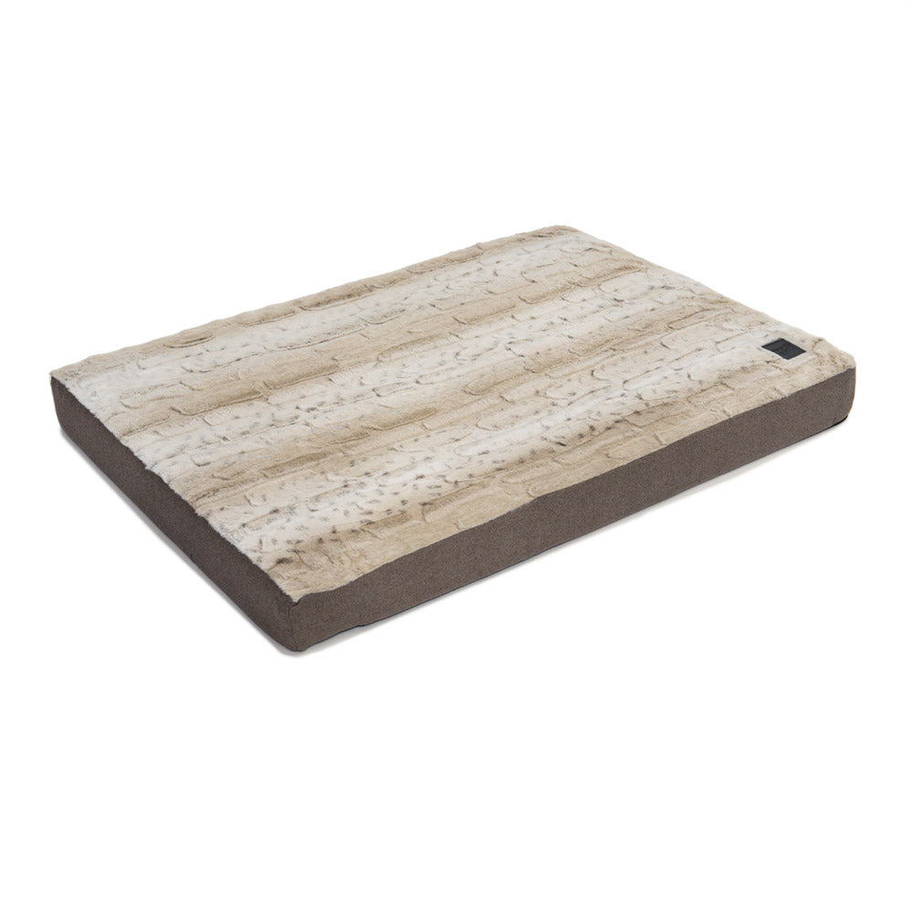 Superior Pet Goods Ortho Dog Mat in Light Brindle faux fur
