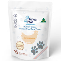 Freezy Paws Freeze Dried Chicken Breast pet treats - front of the 100g pack