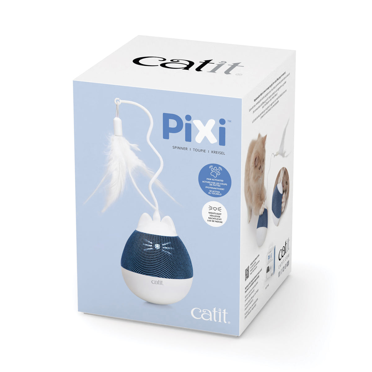 Catit Pixi Spinner Cat Toy Blue