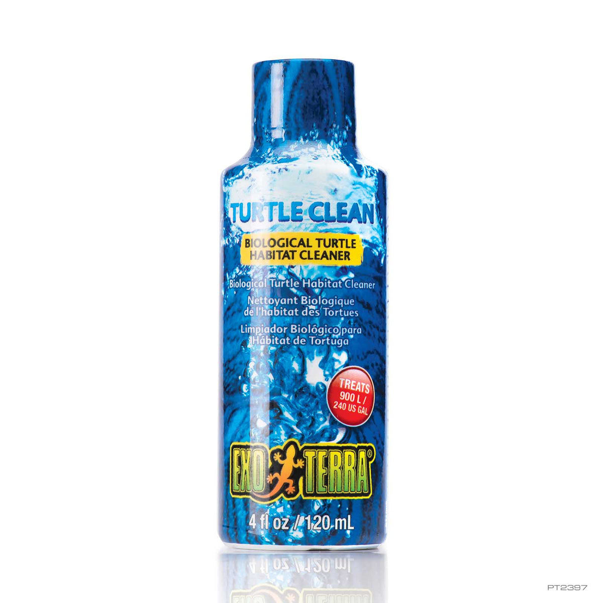 Exo Terra Turtle Clean Water Conditioner 120ml bottle, item PT1998 | PeekAPaw Pet Supplies