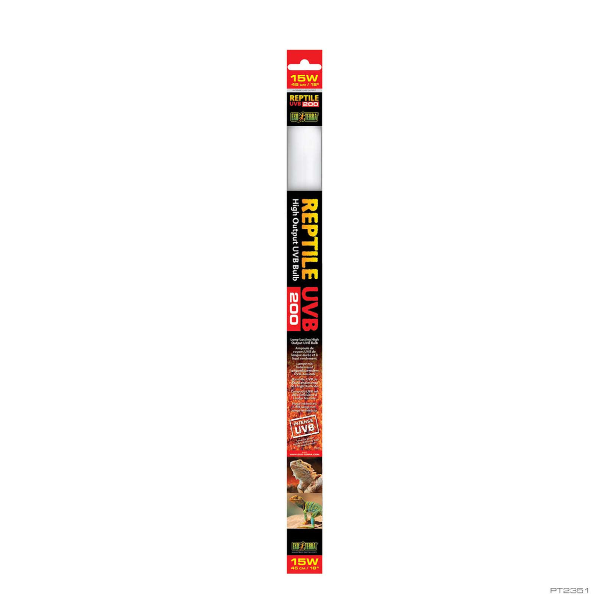 Exo Terra Reptile UVB200 T8 tube 15W 45cm in retail packaging