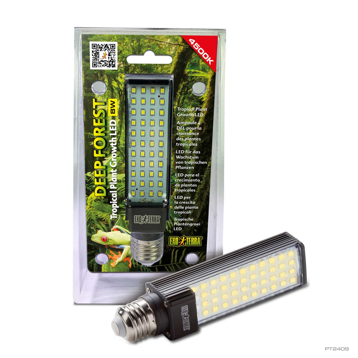 Exo Terra Deep Forest 4500K plant growth LED lamp in packaging