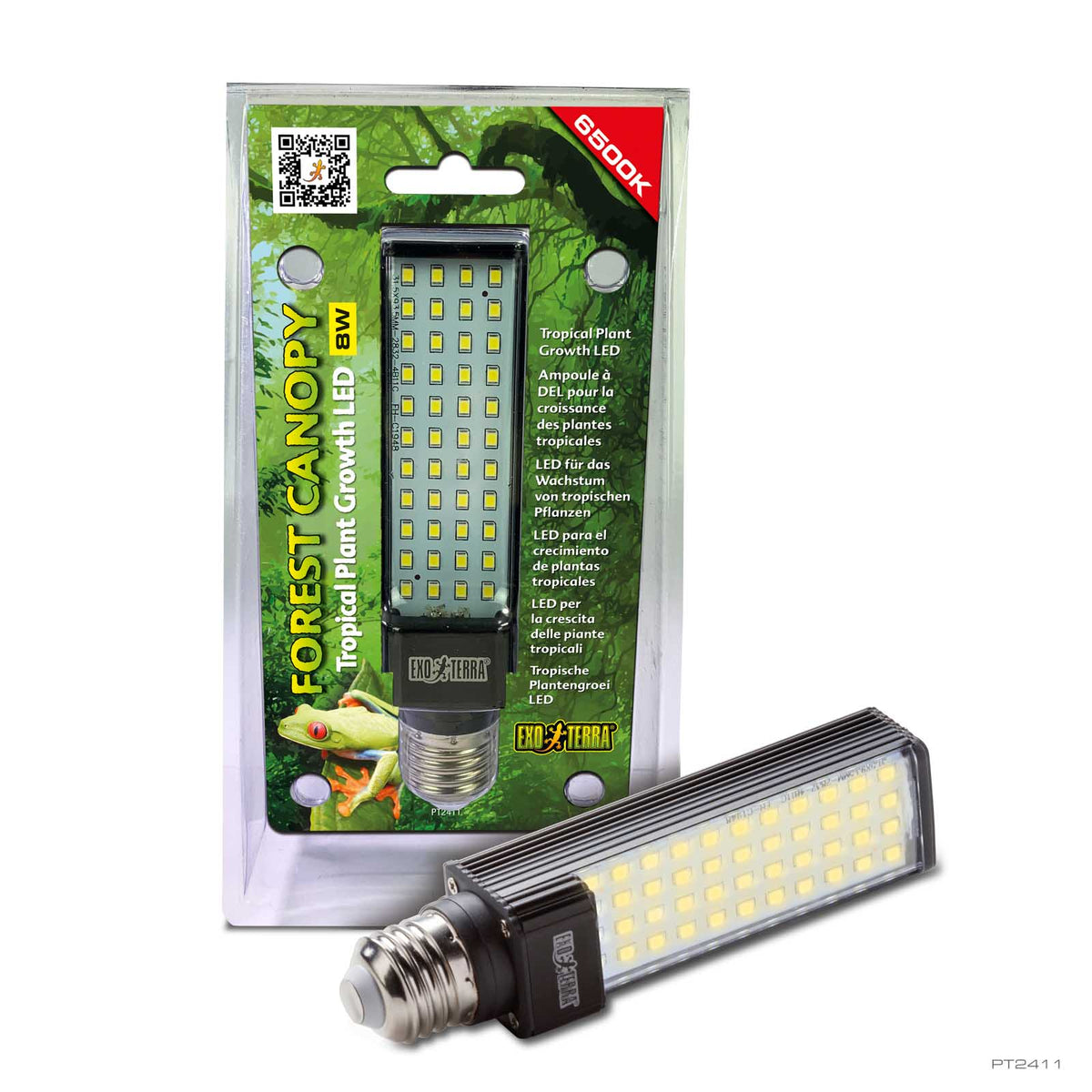 Exo Terra Forest Canopy 6500K plant growth LED lamp in packaging