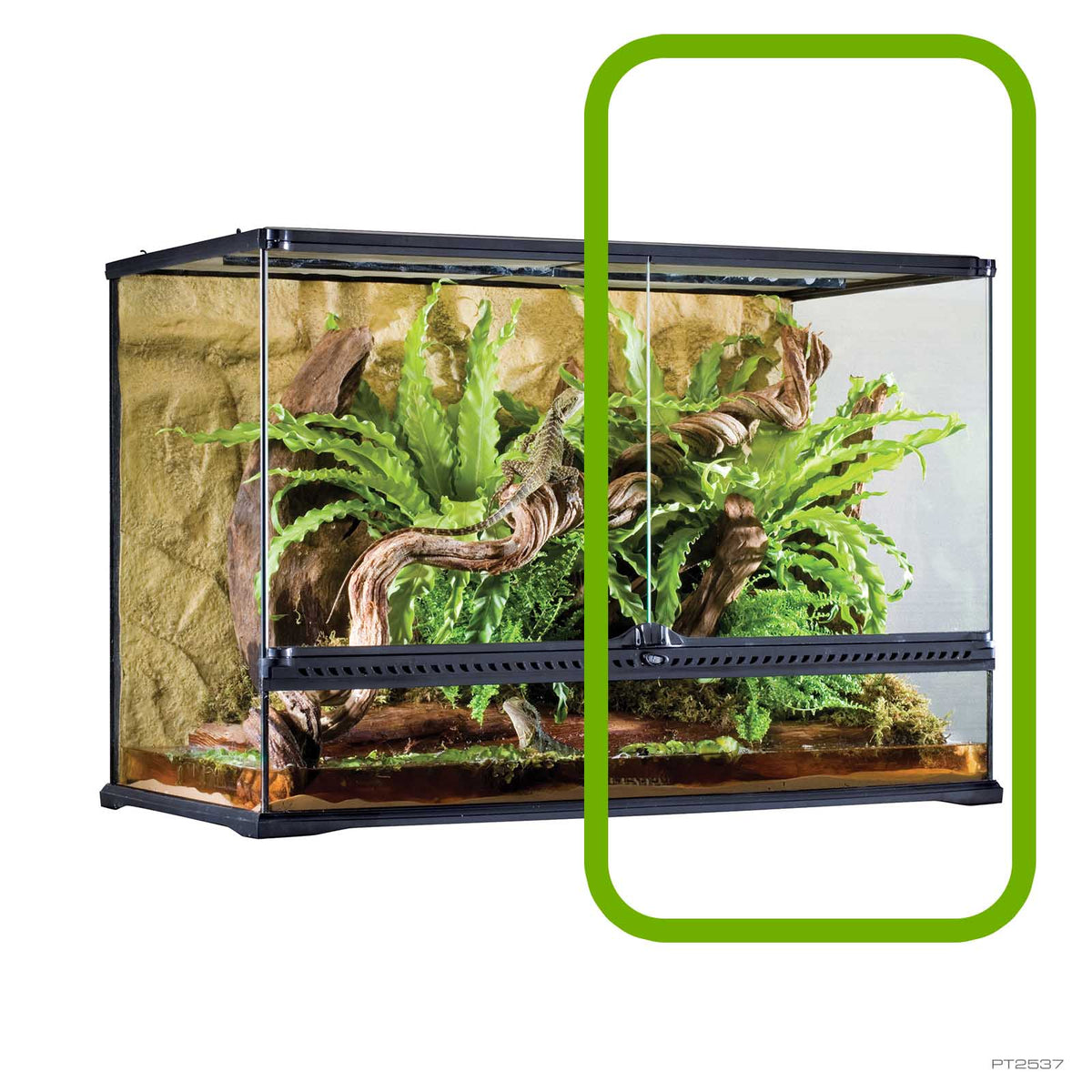 Exo Terra Large Tall Glass Terrarium Door - Right, 90 x 45 x 60cm, part PT2537 | PeekAPaw Pet Supplies