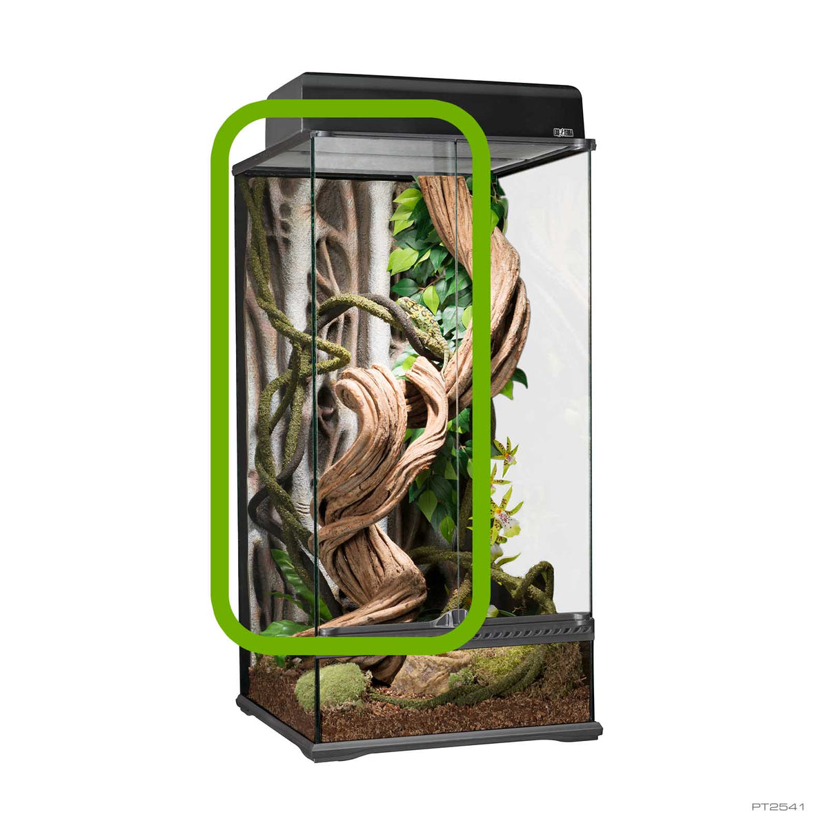 Exo Terra Replacement Door for Paludarium PT2606 - Left, 45 x 45 x 90cm, part PT2541 | PeekAPaw Pet Supplies