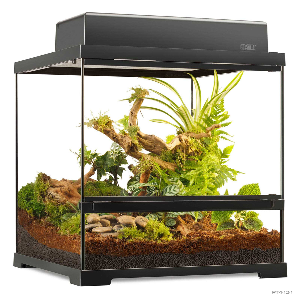 Exo Terra Pro Terrarium three-tier adjustable ventilation system detail