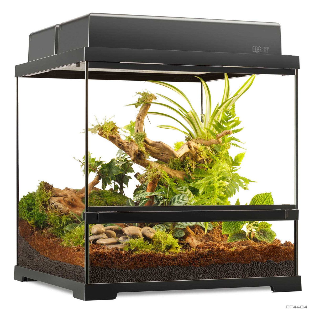 Exo Terra Pro Terrarium removable lockable stainless steel screen top
