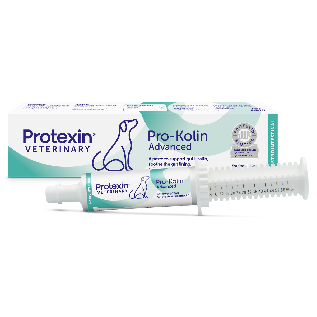 Protexin Veterinary Pro-Kolin Advanced Probiotic Paste for Dogs - 60ml syringe